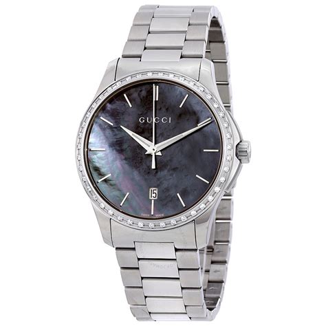 gucci silver watch women's